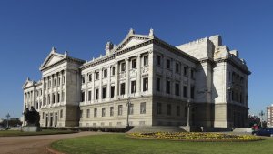 Palácio Legislativo do Uruguai em Montevidéu: jardim