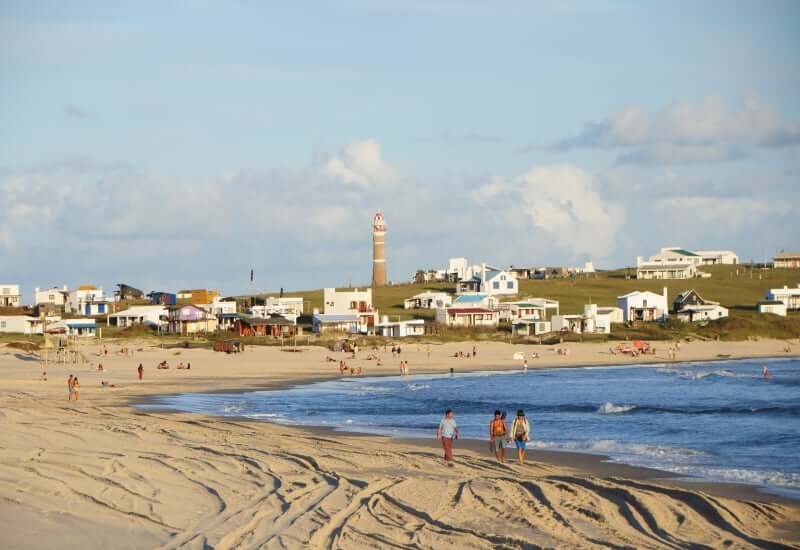 Praias no Uruguai: Playa Sur em Cabo Polonio