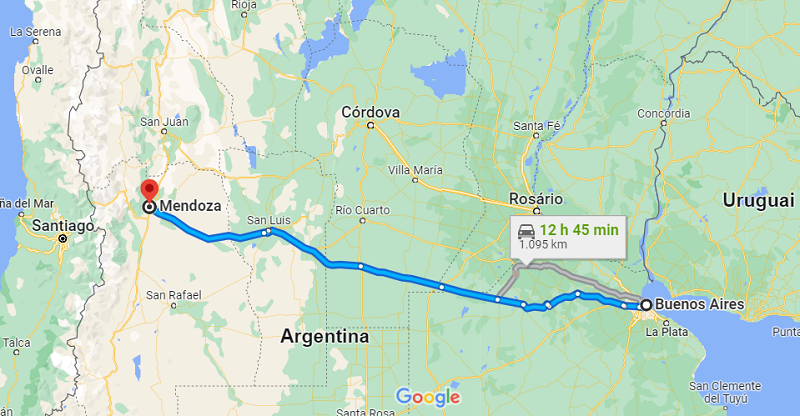 Viagem de Buenos Aires até Mendoza