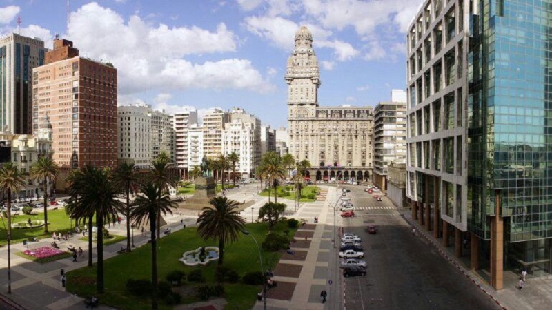 Cidade Montevidéu no Uruguai